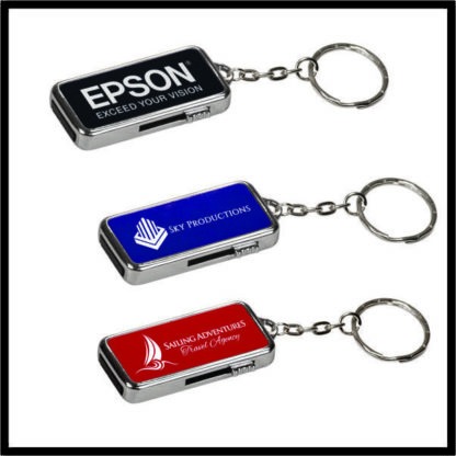Aluminum Key ring with flash drive