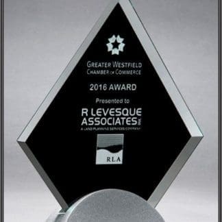 diamond shaped glass award